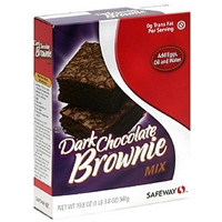 Safeway Brownie Mix Dark Chocolate Food Product Image