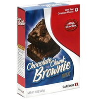 Safeway Brownie Mix Chocolate Chunk Food Product Image