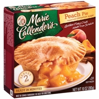 Marie Callender's Peach Pie Topped with Cinnamon Sugar Food Product Image