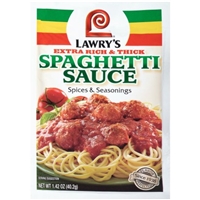 Lawry's Extra Rich & Thick Spaghetti Sauce Food Product Image
