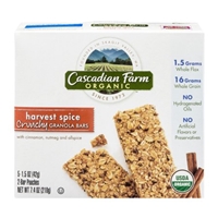 Cascadian Farm Organic Harvest Spice Crunchy Granola Bars - 5 CT Product Image