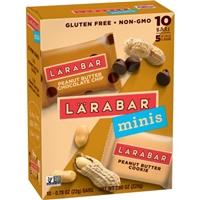Larabar Minis Peanut Butter Chocolate Chip & Peanut Butter Cookie Food Product Image