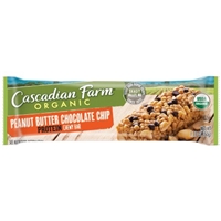 Cascadian Farm Organic Protein Peanut Butter Chocolate Chip Chewy Bars 1.77 oz. Wrapper Product Image