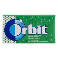 Wrigley's Orbit Sugarfree Gum Spearmint - 14 CT Food Product Image