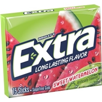 Wrigley's Extra Sugarfree Gum Sweet Watermelon - 15 CT Food Product Image