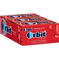 Orbit Sugar Free Gum Strawberry Remix, 12 pk Product Image