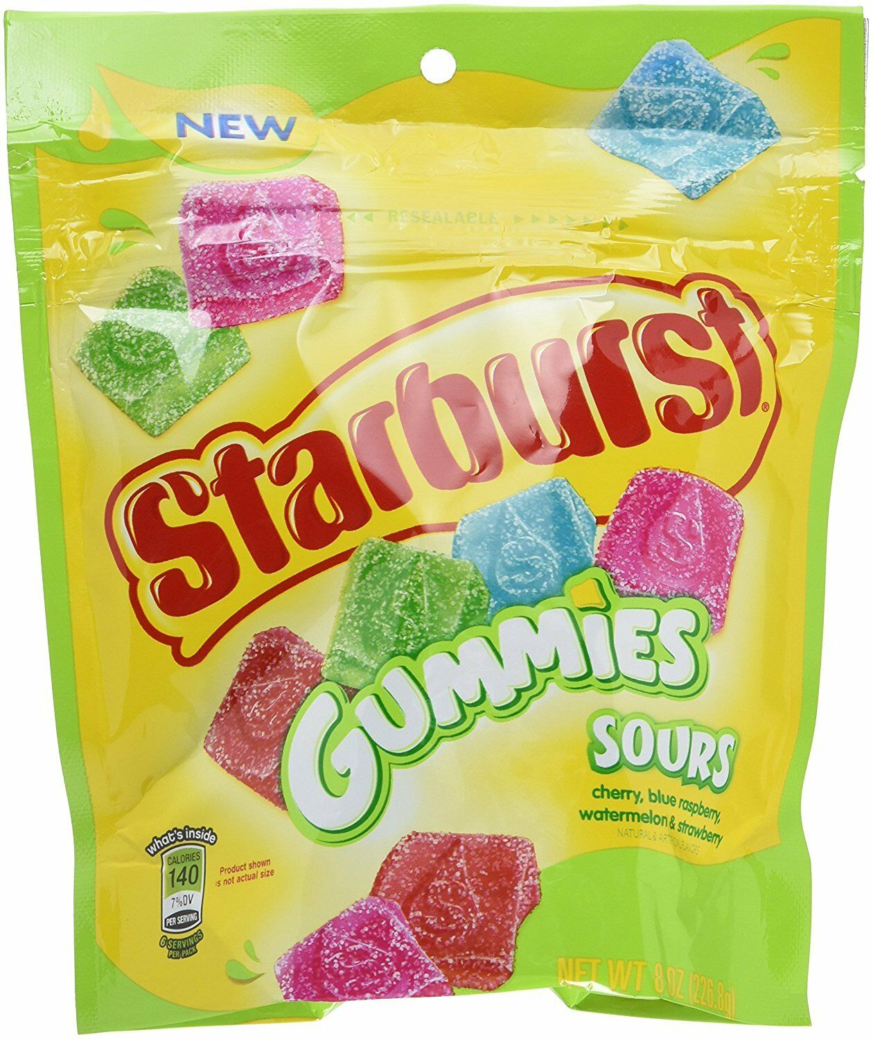 Wrigley's Starburst Gummies Sours Pouch Allergy and Ingredient Information