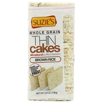 Suzie's Thin Puffed Cakes Brown Rice Snack Crackers Product Image