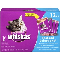 Whiskas Choice Cuts Seafood Selections Cat & Kitten Food - 12 CT Product Image
