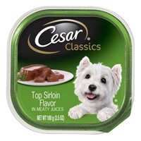 Cesar Classics Caninie Cuisine Top Sirloin Flavor Food Product Image