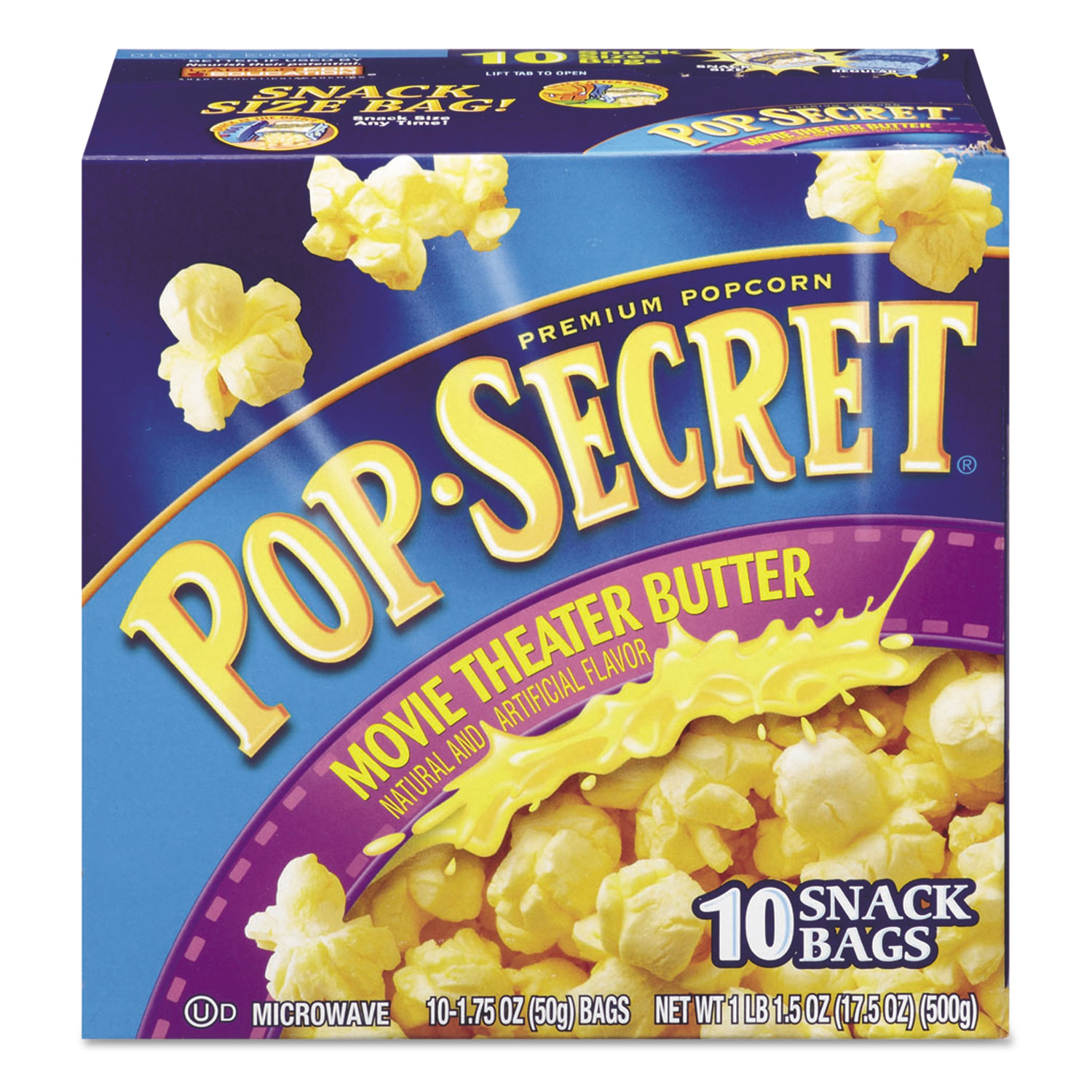 Pop Secret Popcorn, Premium, Movie Theater Butter, Snack Size Product Image