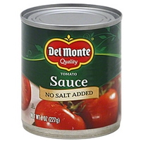 Del Monte Tomato Sauce No Salt Added Food Product Image