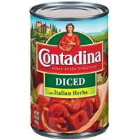 Contadina Tomatoes Roma Style, Diced, With Italian Herbs Product Image