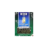 De Cecco Spinach Penne Pasta Food Product Image