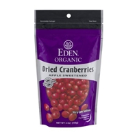 Eden Organic Dried Cranberries Apple Sweetened Food Product Image