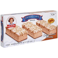 Little Debbie Dessert Cakes Spice, Cream Cheese Frosting, Pre-Priced Food Product Image