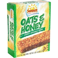 Sunbelt Snacks & Cereals Chewy Granola Bars Oats & Honey Food Product Image