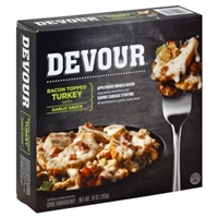 Devour Bacon Topped Turkey with Garlic Sauce Food Product Image