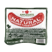 Applegate Turkey Hot Dog Uncured Natural Product Image