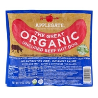 Applegate The Great Organic Uncured Beef Hot Dog - 7 CT