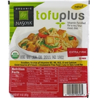 Nasoya Organic Tofu Plus Extra Firm Tofu Food Product Image
