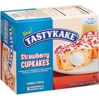 Tastykake Strawberry Cupcakes Food Product Image