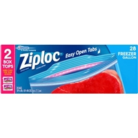 Ziploc Double Zipper Bags Gallon Freezer - 30 CT Food Product Image