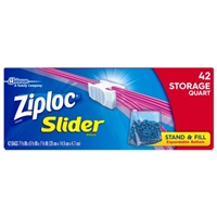Ziploc Slider Bags Storage Quart - 42 CT Product Image
