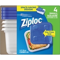 Ziploc One Press Seal Small Square - 4 CT Product Image