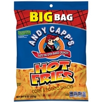 Andy Capp's Hot Fries Corn & Potato Snacks Food Product Image