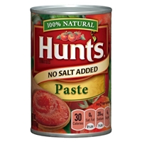 Hunt's 100% Natural No Salt Added Tomato Paste Food Product Image