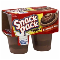 Snack Pack Brownie Mix Pudding Food Product Image
