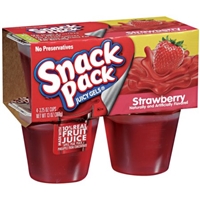 Snack Pack Juicy Gels Strawberry - 4 PK Packaging Image