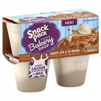 Snack Pack Pudding Bakery Shop Apple Pie A La Mode - 4 Ct Food Product Image