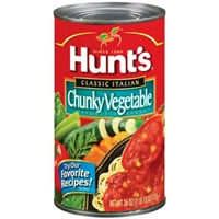 Hunt's Spaghetti Sauce Classic Italian, Chunky Vegetable Food Product Image