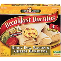 Don Miguel Burritos Breakfast Spicy Egg, Bacon & Cheese