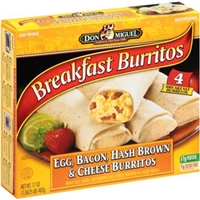 Don Miguel Burritos Egg, Bacon, Hash Browns & Cheese Food Product Image