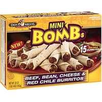 Don Miguel Burritos Mini Bombs Red Chile 30 Oz Food Product Image