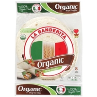 La Banderita Organic Flour Tortillas Food Product Image