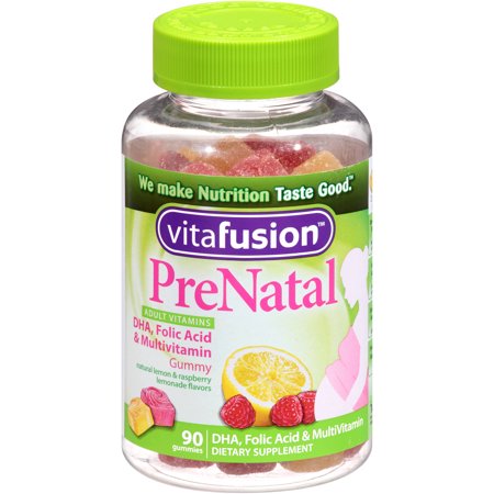 Vitafusion PreNatal Adult Vitamins DHA, Folic Acid & Multivitamin Gummy - 90 CT Food Product Image
