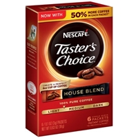 Nescafe Taster's Choice House Blend Instant Coffee Packets - 6 CT