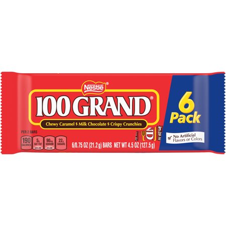 100 Grand Candy Bars - 6 CT Allergy and Ingredient Information