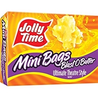 Jolly Time Natural Minis Microwave Popcorn Bags, Single Serving