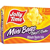 Jolly Time Blast O Butter Movie Theater Microwave Popcorn Mini Bags, 4-Count Boxes (Pack Of 12) Product Image