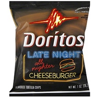 Doritos Late Night All-Nighter Cheeseburger Tortilla Chips