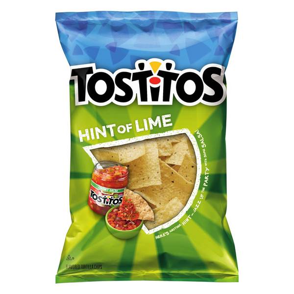 Tostitos Hint Of Lime Tortilla Chips Packaging Image