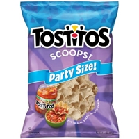 Tostitos Scoops Tortilla Chips Family Size Food Product Image