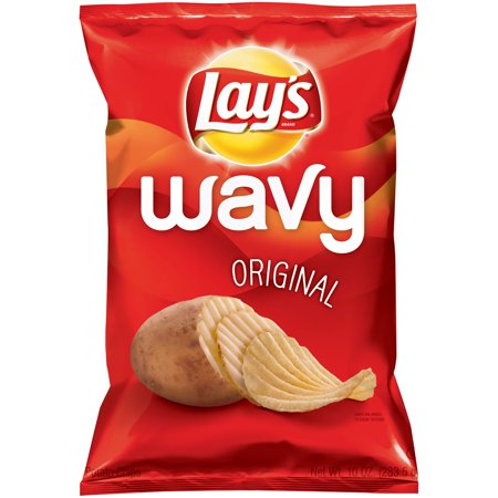Lay's Wavy Original Potato Chips Food Product Image