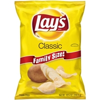 Lay's Family Size Potato Chips Classic Food Product Image