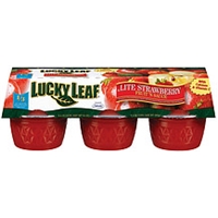 Lucky Leaf Fruit 'N Sauce Lite Strawberry 6 Pk/ Food Product Image